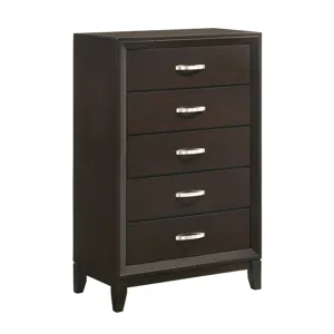Beaumont 5 Drawer Chest - Merlot
