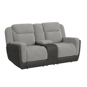 Hornet Motion Loveseat w/Console - Rancho Grey