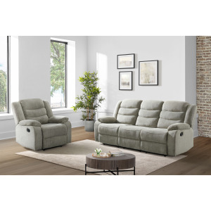 Alpaca Motion Recliner in Geo Light Grey
