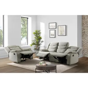 Alpaca Motion Recliner in Geo Light Grey