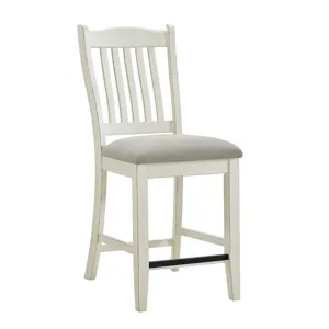 Bellevue 5 PC Counter Dining Set in Walnut and Antique White