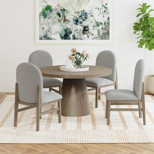 Portland 5 PC Dining Set in Grey