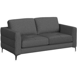 Fuji Loveseat - Furiosa Charcoal w/Black Metal Legs
