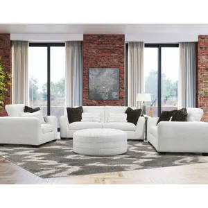 Darla Ottoman in Lilth Champagne