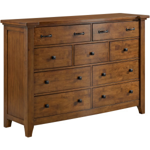 Gage 9-Drawer Dresser in Chestnut