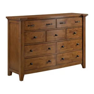 Gage 9-Drawer Dresser - Chestnut