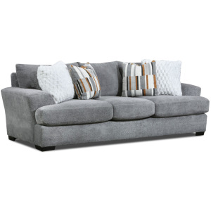 John Sofa in Phantom Metal with 4 Pillows
