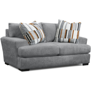 John Loveseat in Phantom Metal with 2 Pillows