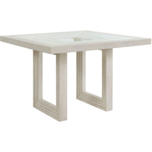 Avalanche Square Counter Table in Antique White