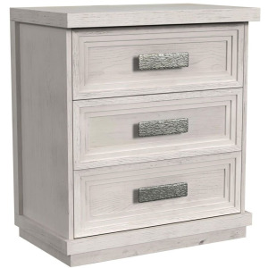 Avalanche 3-Drawer Nightstand with USB in Antique White