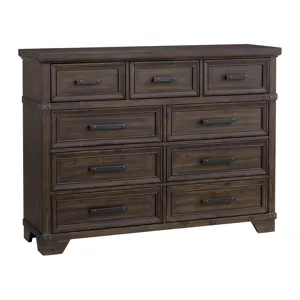 Colorado City 9-Drawer Dresser - Charcoal