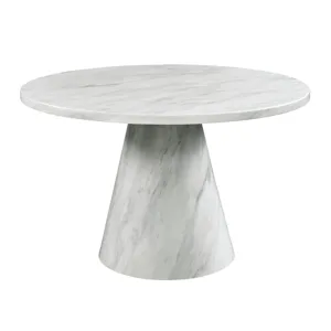 Complete White Round Dining Table