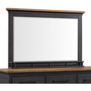 Montrose Mirror in Espresso & Brown