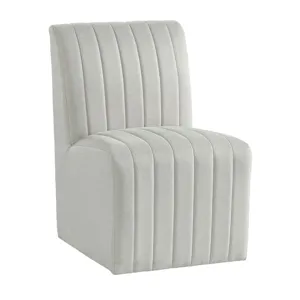 Jemma Upholstered Side Chair - Beige Linen