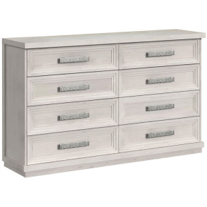 Avalanche 8-Drawer Dresser in Antique White