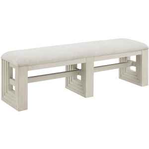 Avalanche Dining Bench in Antique White