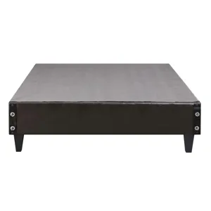 Abby Platform Full Base Bed Brown PU (3A Packing)