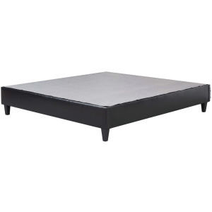 Abby Platform King Base Bed Black PU