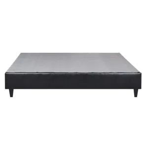 Abby Platform King Base Bed Black PU (3A Packing)