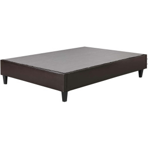 Abby Platform Queen Base Bed Brown PU