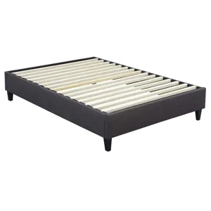 Abby Platform Queen Base Bed Heirloom Charcoal (3A Packing)