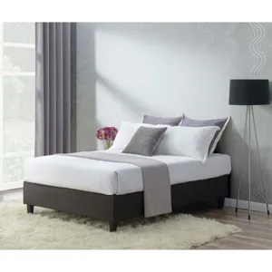 Abby Platform Queen Base Bed Heirloom Charcoal (3A Packing)
