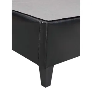 Abby Platform King Base Bed Black PU (3A Packing)