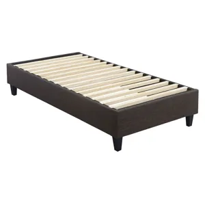 Abby Platform Twin Base Bed Heirloom Charcoal(3A Packing)