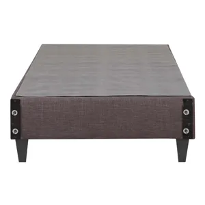 Abby Platform Twin Base Bed Heirloom Charcoal(3A Packing)