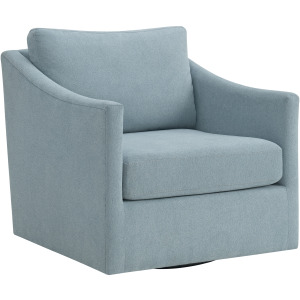 Acacia Swivel Chair in Freya Light Blue