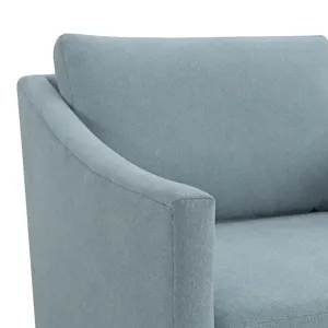 Acacia Swivel Chair in Freya Light Blue