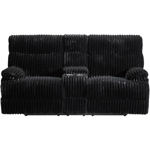 Admiral Power Motion Loveseat with Console in Masis Black