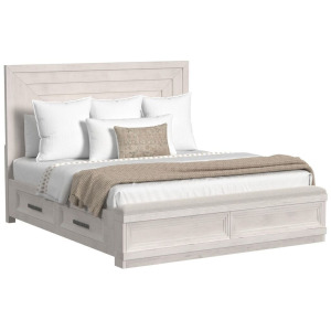 Avalanche King Storage Bed in Antique White