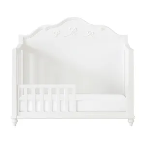 Alana Crib with Guardrails in White