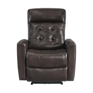 All Star Power Recliner with Power Headrest in Jazz Brown (Top Grain/PVC)