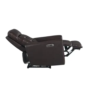 All Star Power Recliner with Power Headrest in Jazz Brown (Top Grain/PVC)