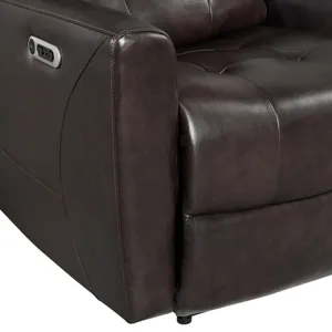 All Star Power Recliner with Power Headrest in Jazz Brown (Top Grain/PVC)