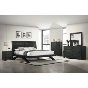Allan 5-Drawer Chest in Black