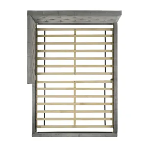 Amberley Full UPH Corner Bed with LED and USB in Grey