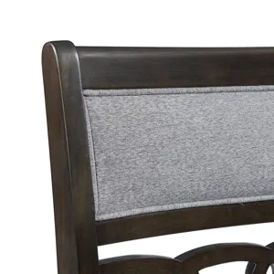 Amherst Counter Side Chair W/Fabric Cushion Dark Finish (2 Per Pack)