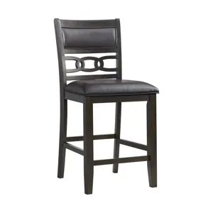 Amherst Counter Side Chair W/PU Cushion Dark Finish (2 Per Pack)