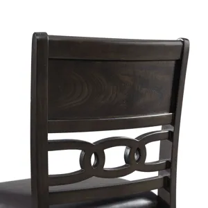 Amherst Counter Side Chair W/PU Cushion Dark Finish (2 Per Pack)