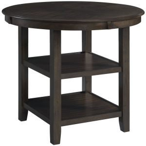 Amherst Counter Table w/Wood Leg Dark Finish