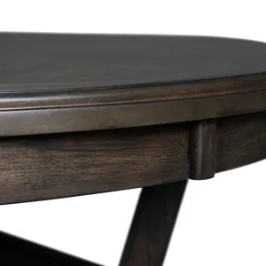 Amherst Dining Table w/Wood Leg Dark Finish