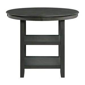 Amherst Counter Table w/Wood Leg Grey Finish