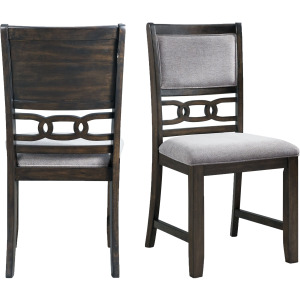 Amherst Dining Side Chair W/Fabric Cushion Dark Finish (2 Per Pack)