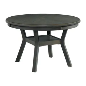Amherst Dining Table w/Wood Leg Grey Finish