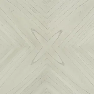 Amherst 5PC Dining Set with Table and 4 Grey Fabric Chairs in White