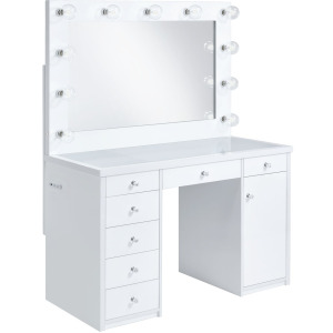 Amia Complete Dressing Table with Lightbulbs