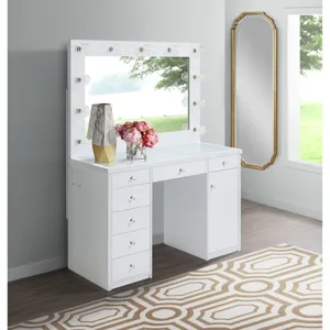 Amia Complete Dressing Table with Lightbulbs